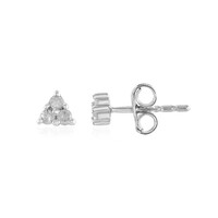 Boucles d'oreilles en argent et Diamant I2 (I)