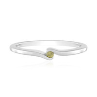 Bague en argent et Diamant jaune I3