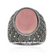 Bague en argent et Opale rose (Annette classic)