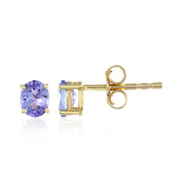 Boucles d'oreilles en or et Tanzanite