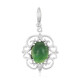 Pendentif en argent et Chrysoprase impériale