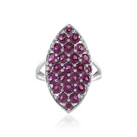 Bague en argent et Grenat Rhodolite