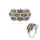 Bague en argent et Diamant jaune I2