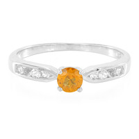 Bague en argent et Citrine