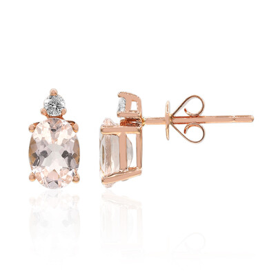 Boucles d'oreilles en or et Morganite AAA (CIRARI)