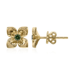 Boucles d'oreilles en or et Diamant VS1 vert