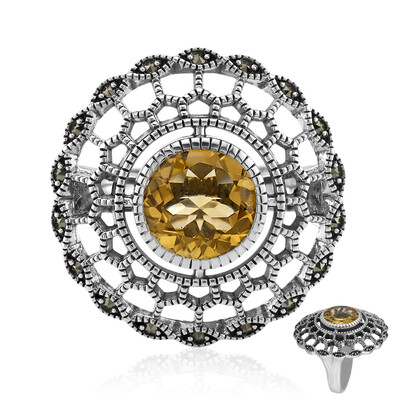 Bague en argent et Citrine (Annette classic)