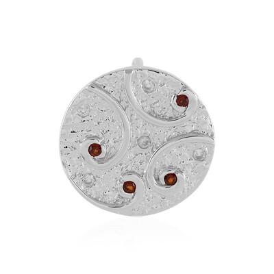 Pendentif en argent et Grenat d'Inde (MONOSONO COLLECTION)