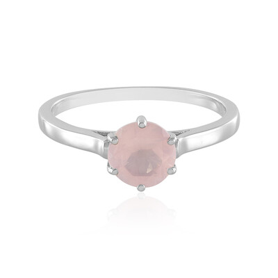 Bague en argent et Quartz rose