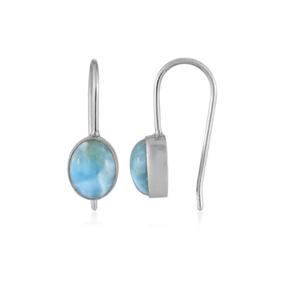 Boucles d'oreilles en argent et Larimar