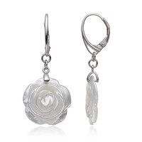 Boucles d'oreilles en argent et Nacre