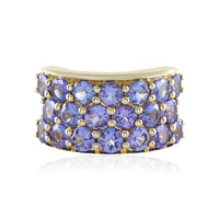 Bague en or et Tanzanite AAA (de Melo)