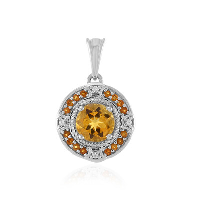 Pendentif en argent et Citrine