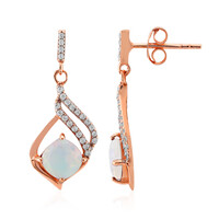 Boucles d'oreilles en argent et Opale Welo