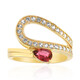 Bague en argent et Rubellite