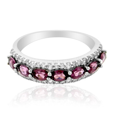 Bague en argent et Grenat Rhodolite