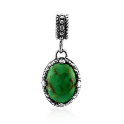 Pendentif en argent et Turquoise verte de Kingman (Art of Nature)