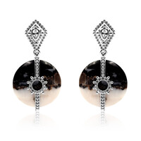 Boucles d'oreilles en argent et Jaspe (Dallas Prince Designs)