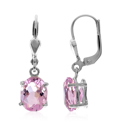 Boucles d'oreilles en argent et Fluorite rose (CUSTODANA)