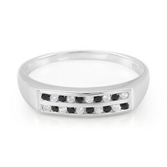 Bague en argent et Spinelle noir