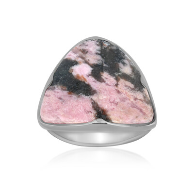 Bague en argent et Rhodonite Sulavesi (Bali Barong)