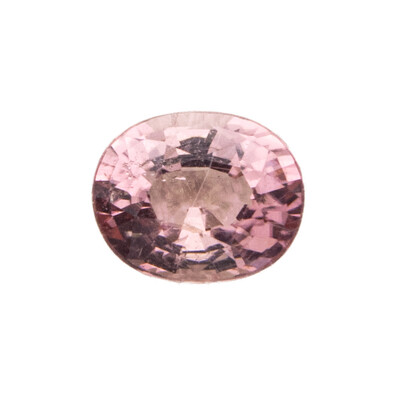 Gemme et Tourmaline rose 1,19 ct