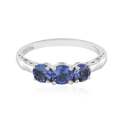 Bague en argent et Tanzanite non chauffée