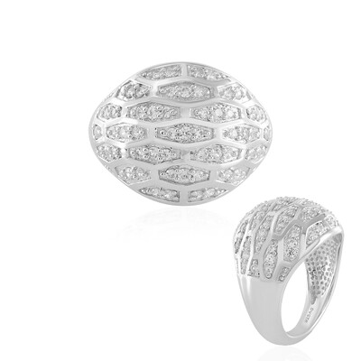 Bague en argent et Zircon