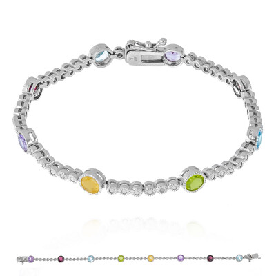 Bracelet en argent et Grenat