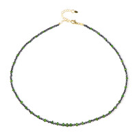 Collier en argent et Diopside de Russie (Riya)