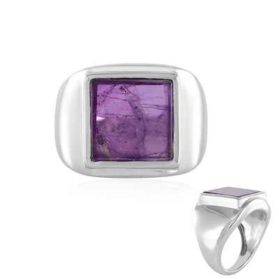 Bague en argent et Améthyste (MONOSONO COLLECTION)