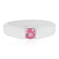 Bague en argent et Tourmaline rose