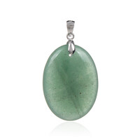 Pendentif en argent et Aventurine verte