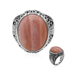 Bague en argent et Opale rose d'Australie (Art of Nature)