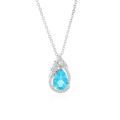 Collier en argent et Topaze Paraiba