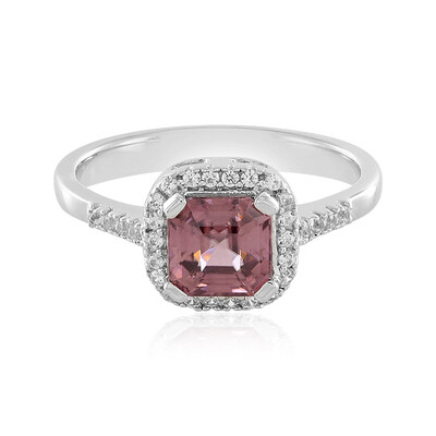 Bague en argent et Zircon rose