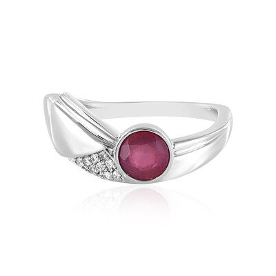 Bague en argent et Rubis de Madagascar (MONOSONO COLLECTION)