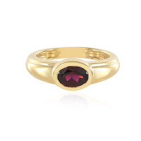 Bague en argent et Grenat Rhodolite framboise