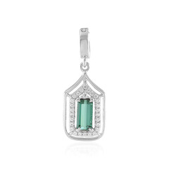 Pendentif en argent et Tourmaline verte de Benedito