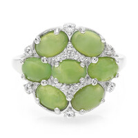 Bague en argent et Chrysoprase impériale