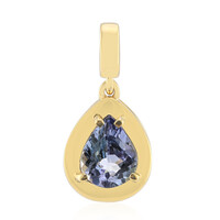 Pendentif en or et Tanzanite non chauffée