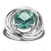 Bague en argent et Fluorite verte