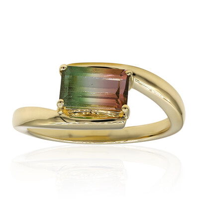 Bague en or et Tourmaline multicolore