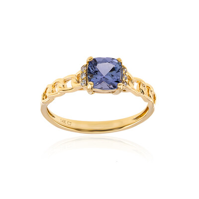 Bague en or et Tanzanite non chauffée (CIRARI)