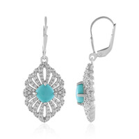 Boucles d'oreilles en argent et Turquoise