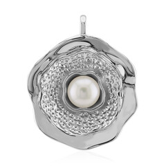 Pendentif en argent et Perle blanche de culture d'eau douce (TPC)