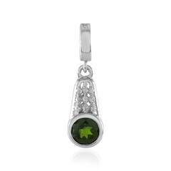 Pendentif en argent et Diopside de Russie