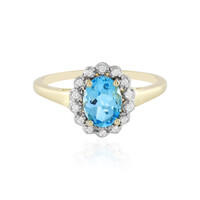 Bague en or et Topaze bleu Suisse (Adela Gold)