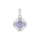 Pendentif en argent et Tanzanite