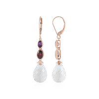 Boucles d'oreilles en or et Quartz blanc (KM by Juwelo)